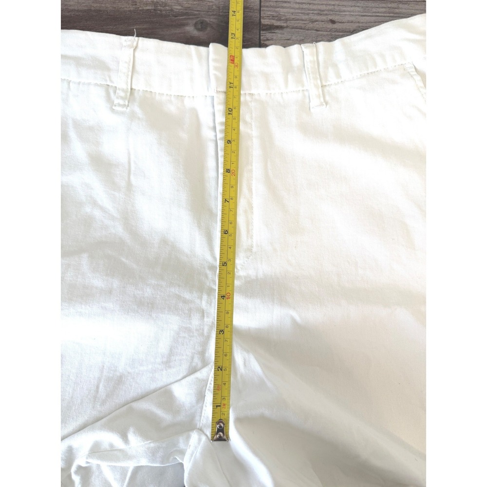 Anne Klein Chino Shorts Size 12 White Casual Summer Preppy Classic Minimalist - Picture 4 of 7